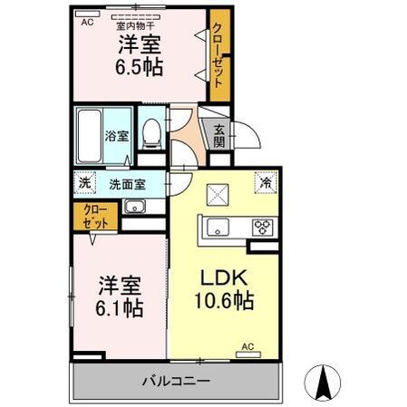 ドミール皆春の物件間取画像